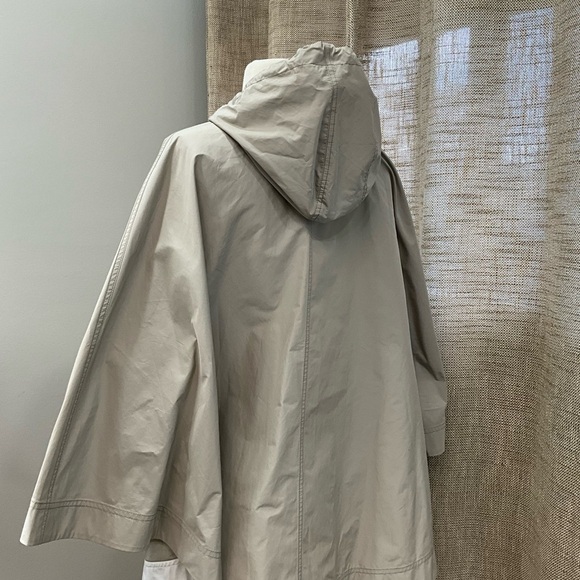 Brunello Cucinelli wheat PONCHO Cream One Size Rain Jacket Quiet Luxury - Picture 11 of 13